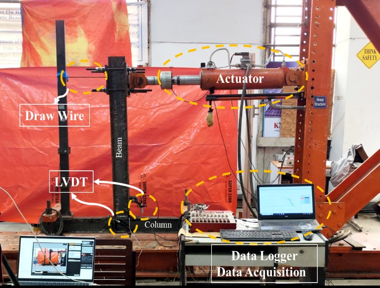 Student Thesis Project: Behavior of Bolted and Welded Connections in fully encased composite columns Subjected to Cyclic Loads
